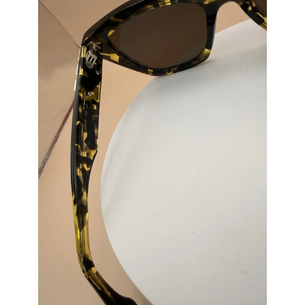 Victoria Beckham VB668S‎ Yellow Tortoise Cat Eye Sunglasses 012 55-16-145 New